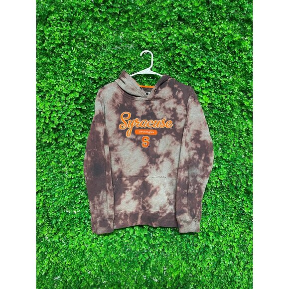 Vintage Acid Wash Syracuse University Hoodie, Adult Mens Large fits like Mens M - Picture 1 of 2